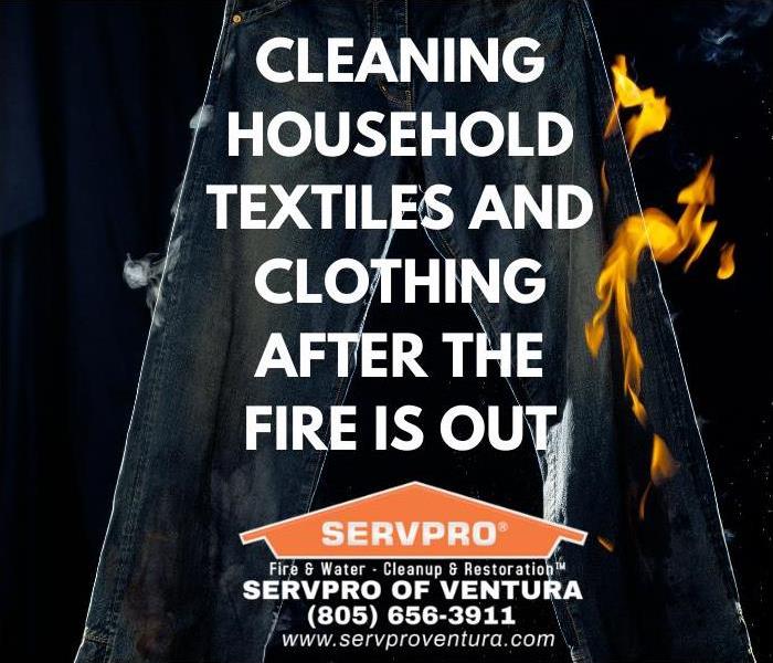 Cleaning household Textile Clothing after fire in Ventura California